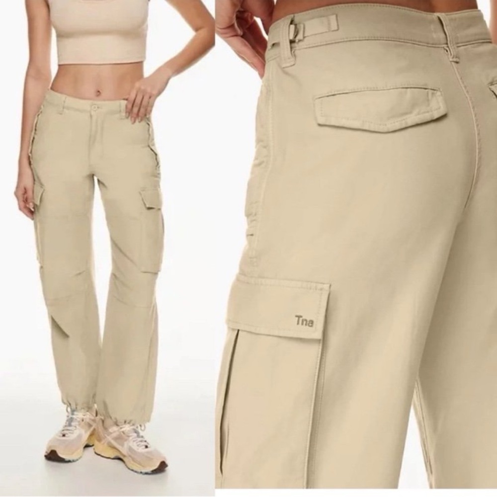 TNA New Supply Cargo Pants - Size 8 - Go Matte Pearl